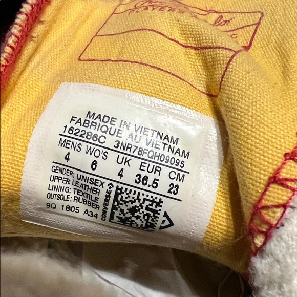 Converse All Stars Converse x JW Anderson Orange Sneakers Size 6 - Picture 11 of 11